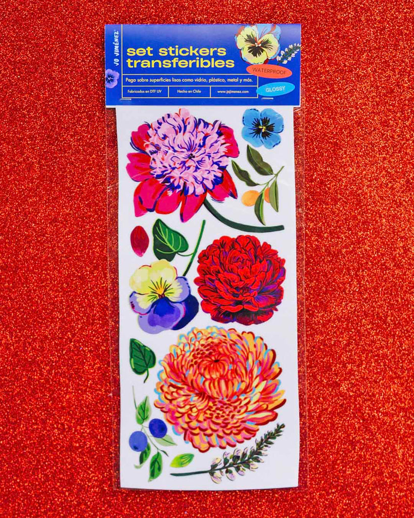 Stickers Transferibles Flores 3