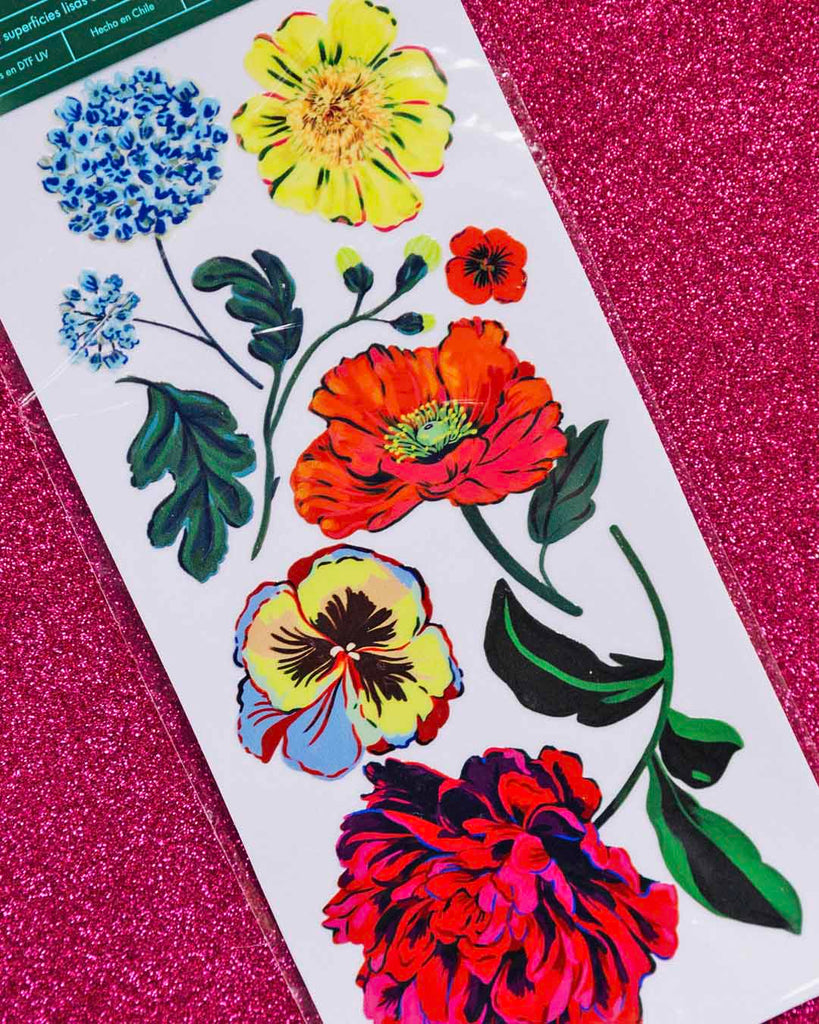 Stickers Transferibles Flores 4