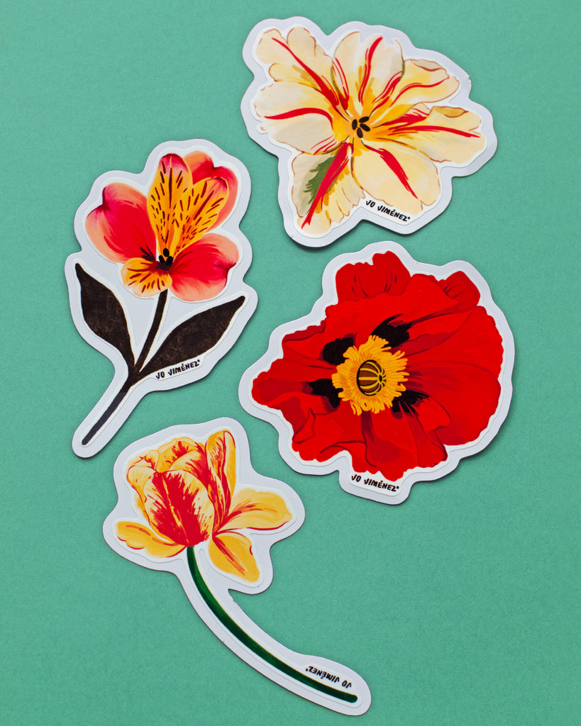 Set Stickers Tulipán