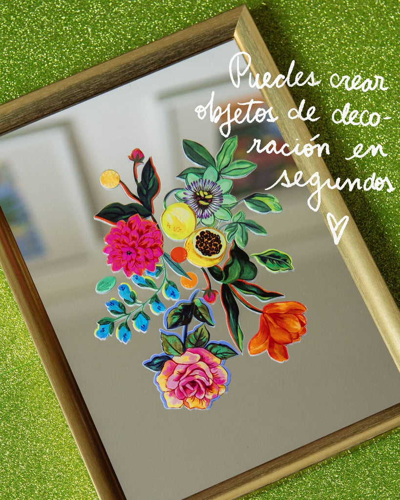 Stickers Transferibles Flores 1
